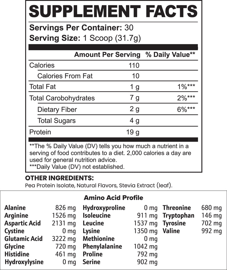 Vegan Pea Protein Isolate (Chocolate) - Summon Fitness