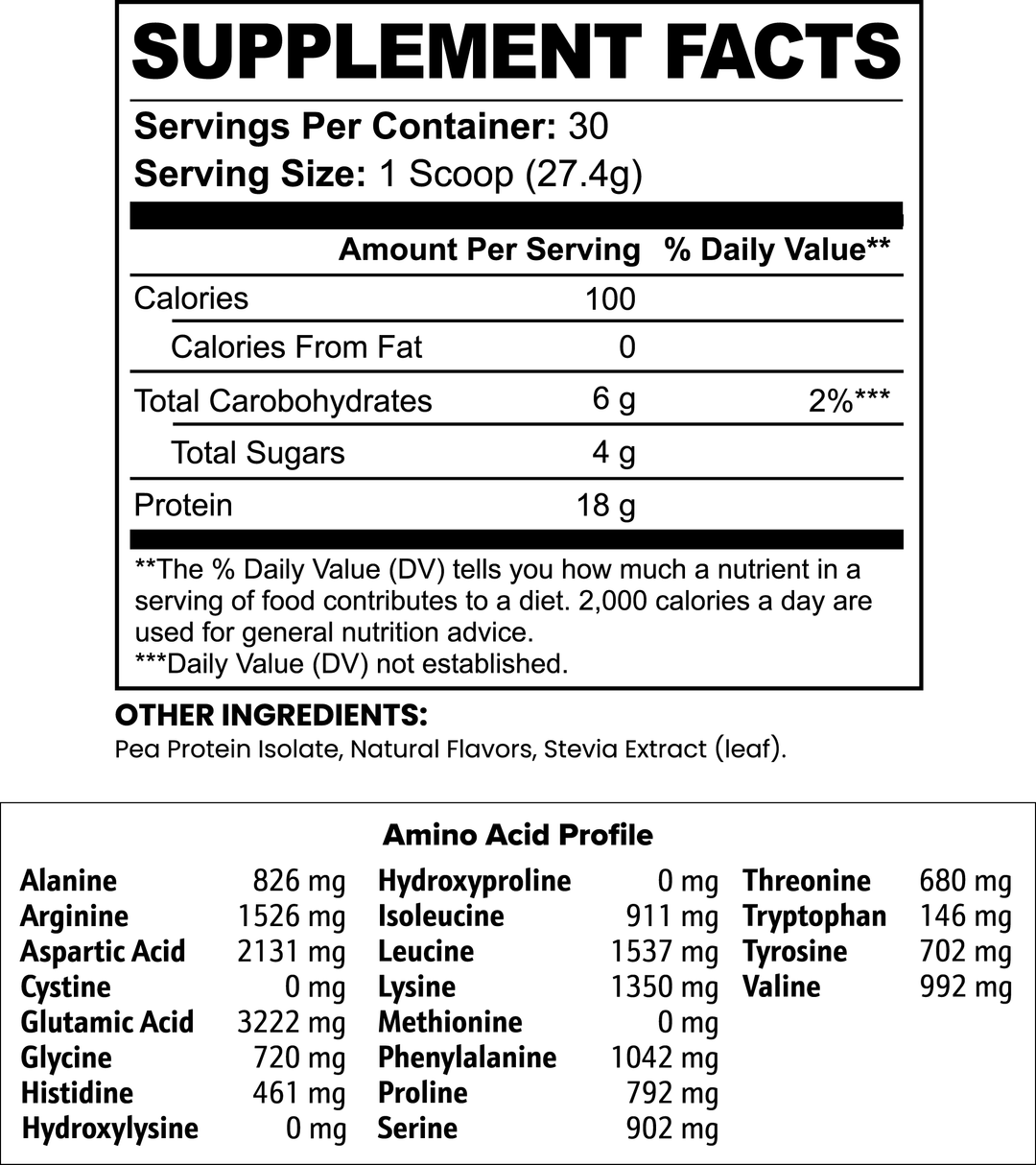 Vegan Pea Protein Isolate (Vanilla) - Summon Fitness