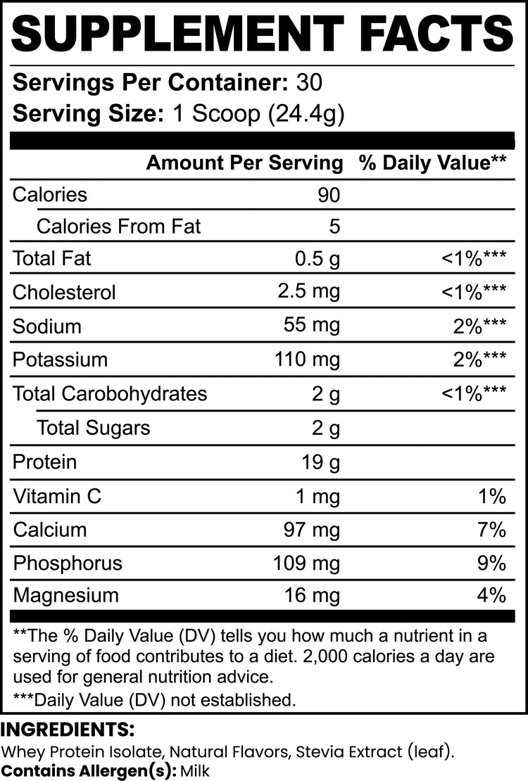 Whey Protein Isolate (Vanilla) - Summon Fitness